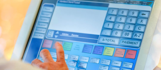 Caisse enregistreuse tactile