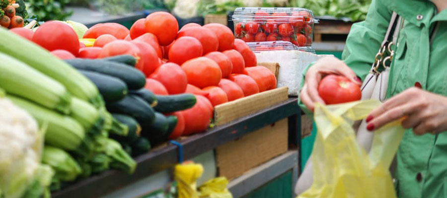 Vente de produits bio en supermarché